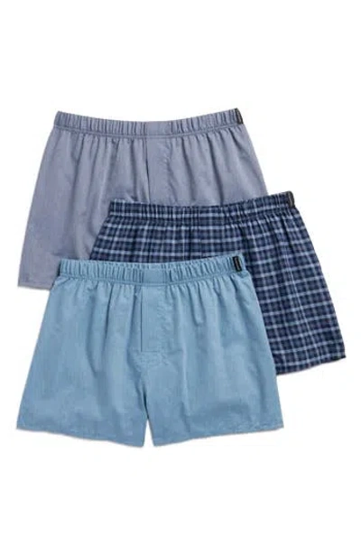 Tahari 3-pack Woven Boxers In Navy