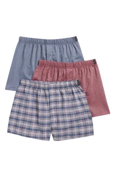 Tahari 3-pack Woven Boxers In Tibetan Red