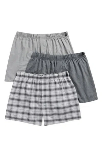 Tahari 3-pack Woven Boxers In Ultimate Grey