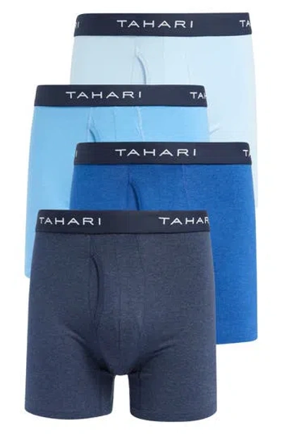 Tahari 4-pack Stretch Boxer Briefs In Blue