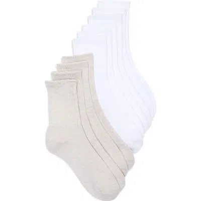 Tahari 5-pack Full Cushion Mid Crew Socks In Neutral
