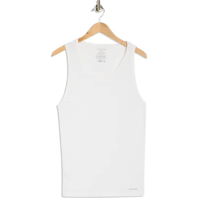 Tahari 5-pack Cotton Blend Tanks In White