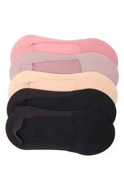Tahari 5-pack No-show Liner Socks In Pink