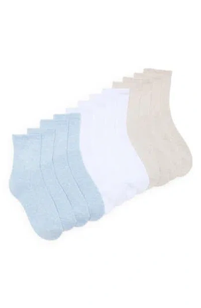 Tahari 6-pack Ribbed Full Cushion Crew Socks In Multi