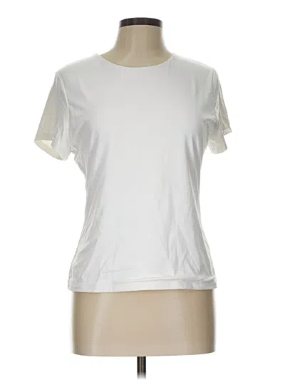 Pre-owned Tahari Active T-shirt In White