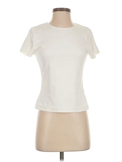 Pre-owned Tahari Active T-shirt In White