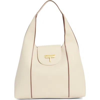 Tahari Alesia Faux Leather Hobo Bag In Red