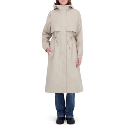 Tahari Amelia Hooded Coat In Neutral