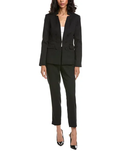 Tahari Asl 2pc Blazer & Pant Set In Black