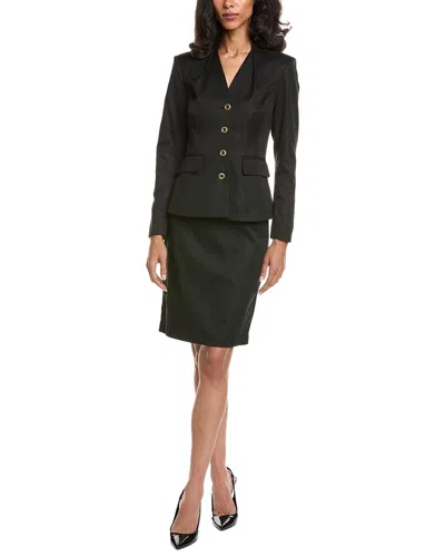 Tahari Asl 2pc Blazer & Skirt Set In Black