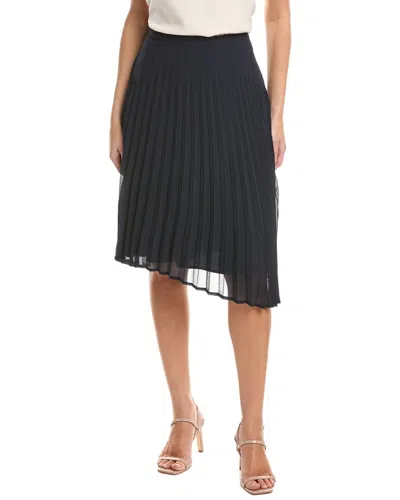 Tahari Asl Accordion Pleated Skirt In Black