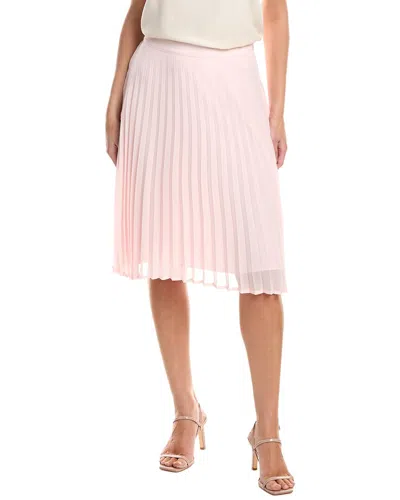 Tahari Asl Accordion Pleated Skirt In Pink