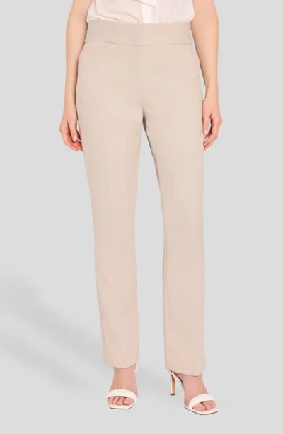 Tahari Asl Bell Bottom Pants In Brown