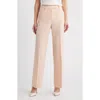 Tahari Asl Bird Eye Straight Leg Pants In Parfait