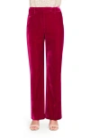 Tahari Asl Bird Eye Velvet Pants In Red