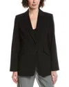 Tahari Asl Peak Lapel Jacket In Black