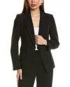 Tahari Asl Peak Lapel Jacket In Black