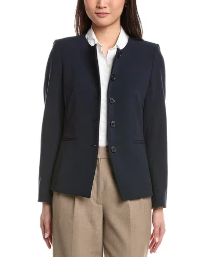 Tahari Asl Blazer Jacket In Blue