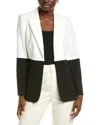 Tahari Asl Colorblock Blazer In Black