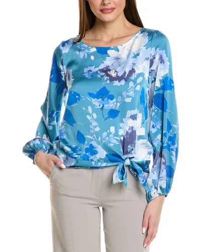 Tahari Asl Blouse In Blue
