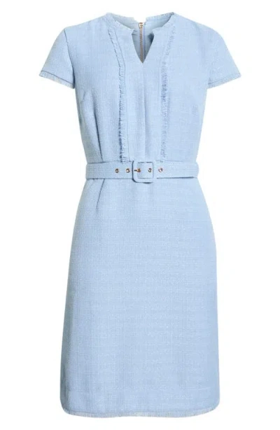 Tahari Asl Sheath Dress In Blue