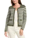 Tahari Asl Cardigan In Green