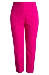 Tahari Asl Plus Size Classic Straight-leg Mid-rise Pants In Shocking Pink