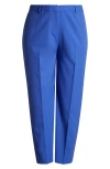 Tahari Asl Classic Straight Leg Pants In Pacific Blue