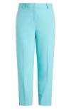 Tahari Asl Classic Straight Leg Pants In Turquoise