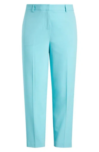 Tahari Asl Classic Straight Leg Pants In Turquoise