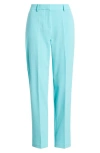 Tahari Asl Classic Straight Leg Pants In Turquoise