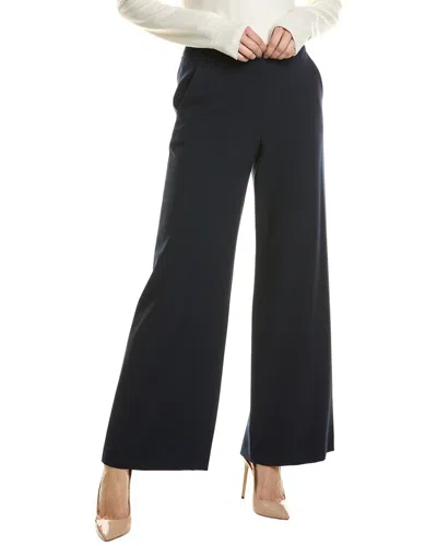 Tahari Asl Crepe Pant In Blue