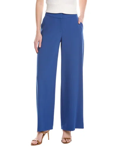 Tahari Asl Crepe Pant In Blue