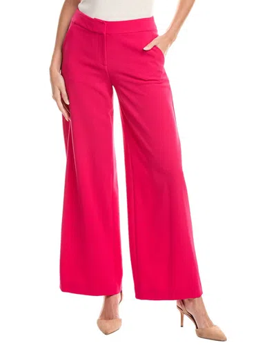 Tahari Asl Crepe Pant In Pink