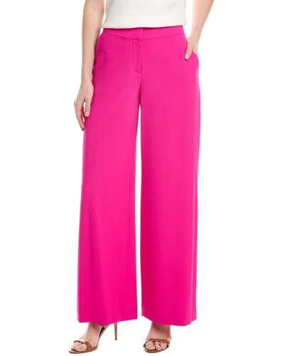 Tahari Asl Crepe Pant In Pink
