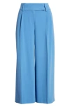 Tahari Asl Cropped Wide Leg Pants In Summer Sky