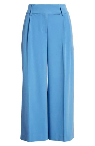 Tahari Asl Cropped Wide Leg Pants In Summer Sky