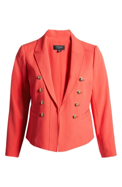 TAHARI ASL FAUX DOUBLE BREASTED BLAZER