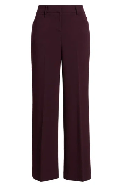 Tahari Asl Flare Leg Pants In Purple
