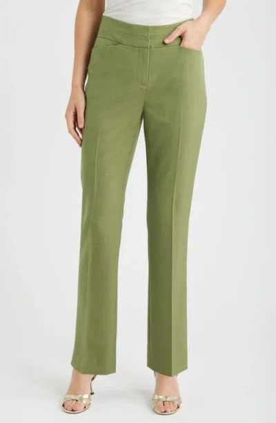 Tahari Asl Flare Pants In Green