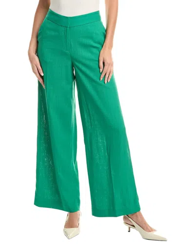 TAHARI ASL LINEN-BLEND PANT
