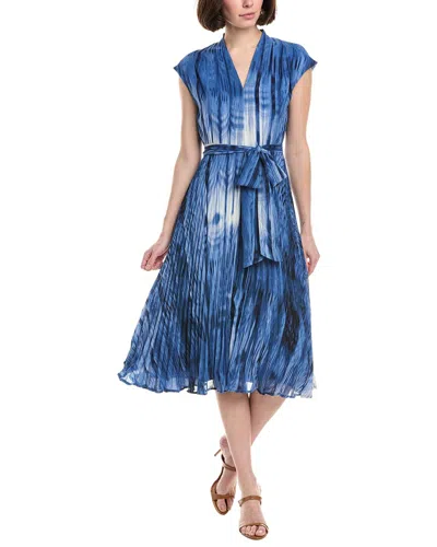Tahari Asl Midi Dress In Multi
