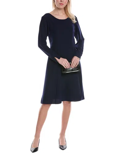 Tahari Asl Midi Dress In Blue