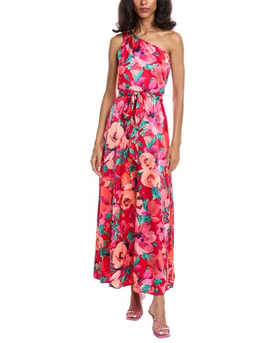 Tahari Asl Midi Dress In Multi