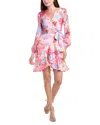 Tahari Asl Mini Dress In Pink