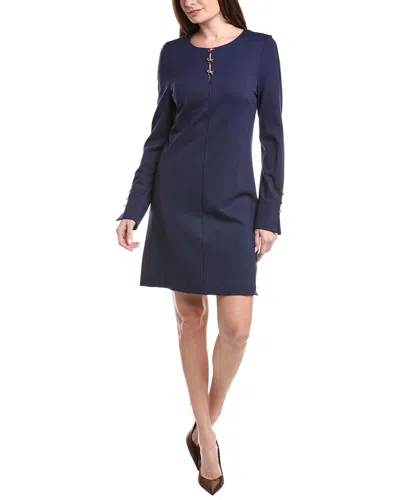 Tahari Asl Mini Dress In Blue