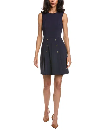 Tahari Asl Mini Dress In Blue