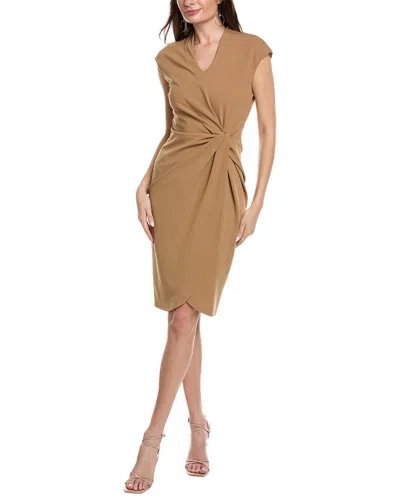 Tahari Asl Mini Dress In Brown