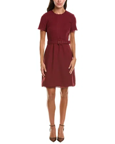Tahari Asl Mini Dress In Burgundy