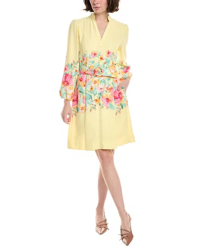 Tahari Asl Mini Dress In Yellow